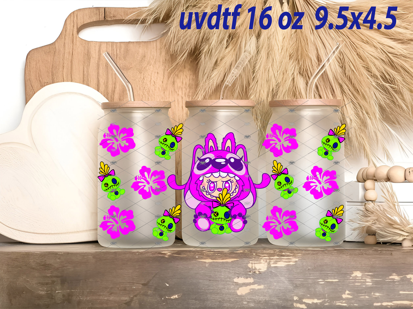 labubu uvdtf 🌺✨ ¡Dale vida a tus vasos con nuestro diseño exclusivo UVDTF! ✨🌺