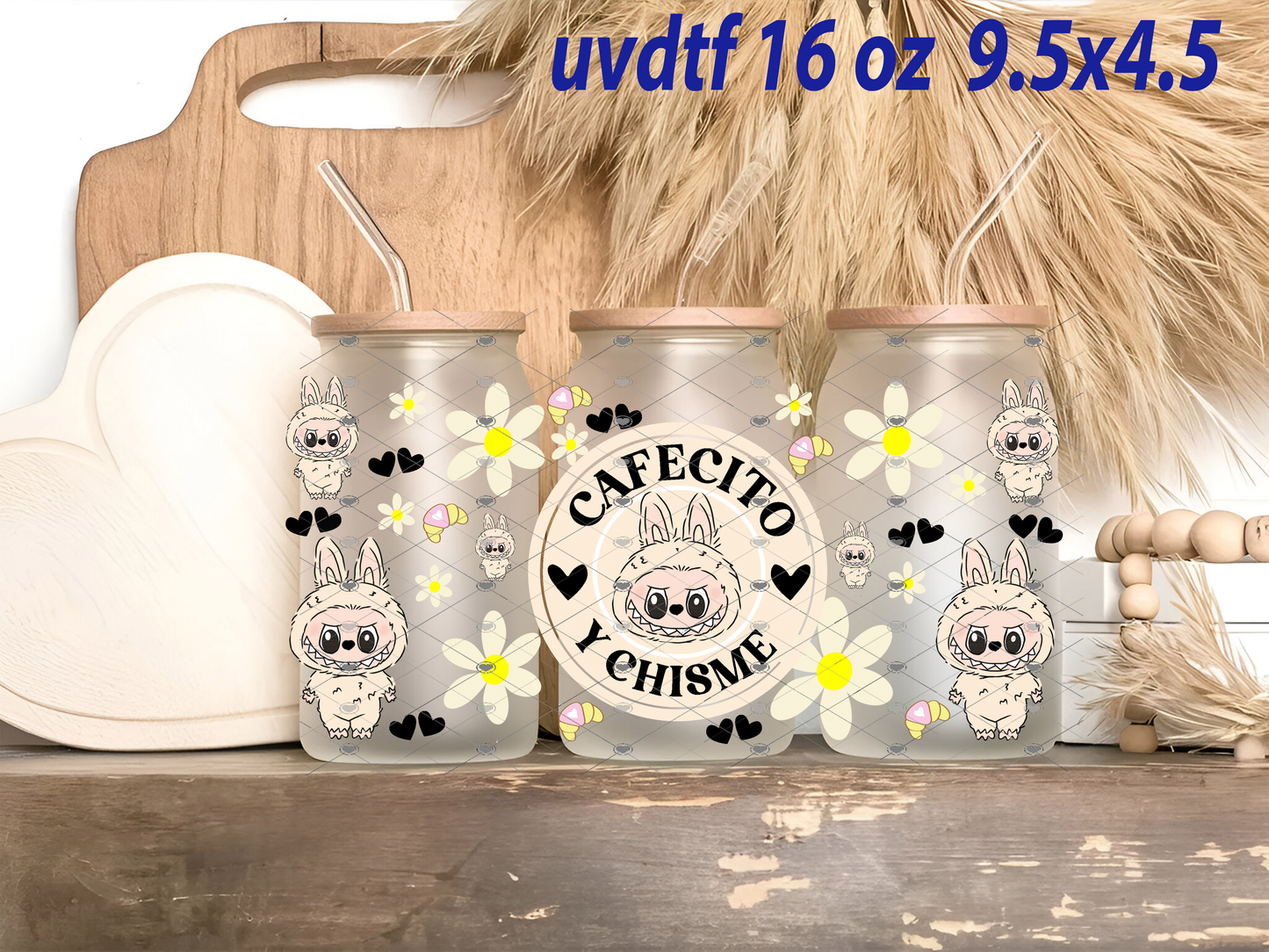 labubu uvdtf 🌺✨ ¡Dale vida a tus vasos con nuestro diseño exclusivo UVDTF! ✨🌺