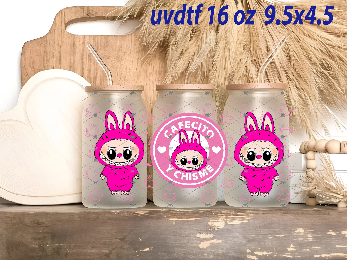 labubu uvdtf 🌺✨ ¡Dale vida a tus vasos con nuestro diseño exclusivo UVDTF! ✨🌺