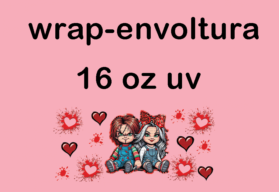 chuky rojo uv dtf envoltura -wrap