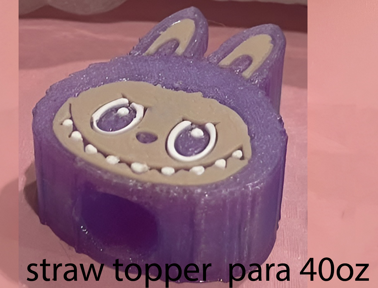 straw topper labubu para 40 oz