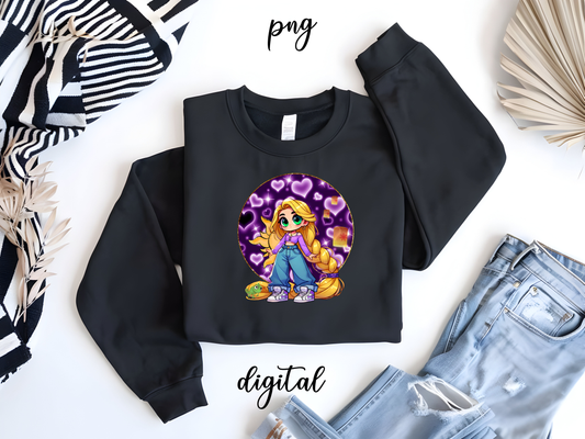 chibi-digital-chola-morada-sublimacion-dtf