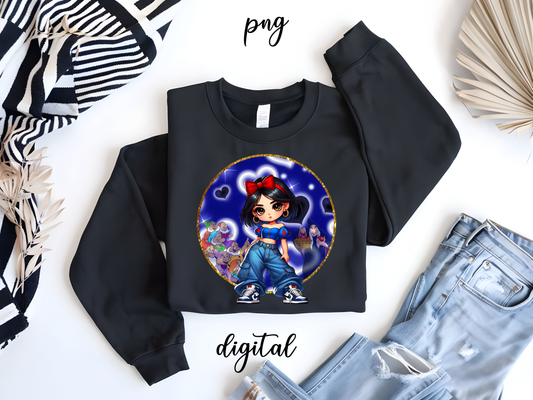 chibi-chola-azulrey-digital